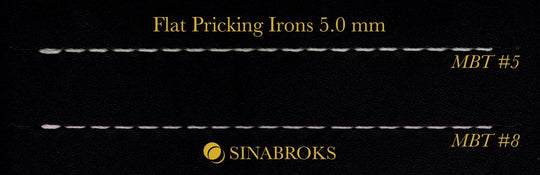 Flat Pricking Irons - 2.2 mm width tooth